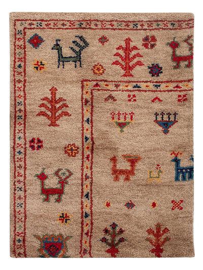 Gabbeh Teppich Indus 60x90cm - Wollteppich