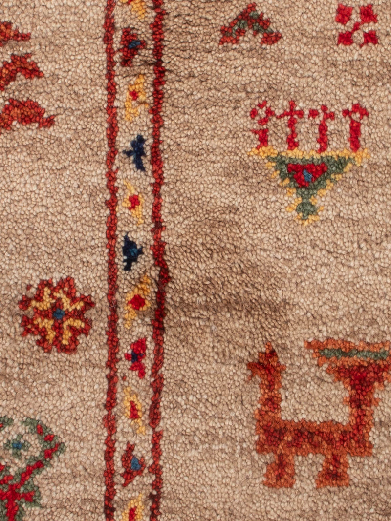 Gabbeh Teppich Indus 90x60cm - Wollteppich