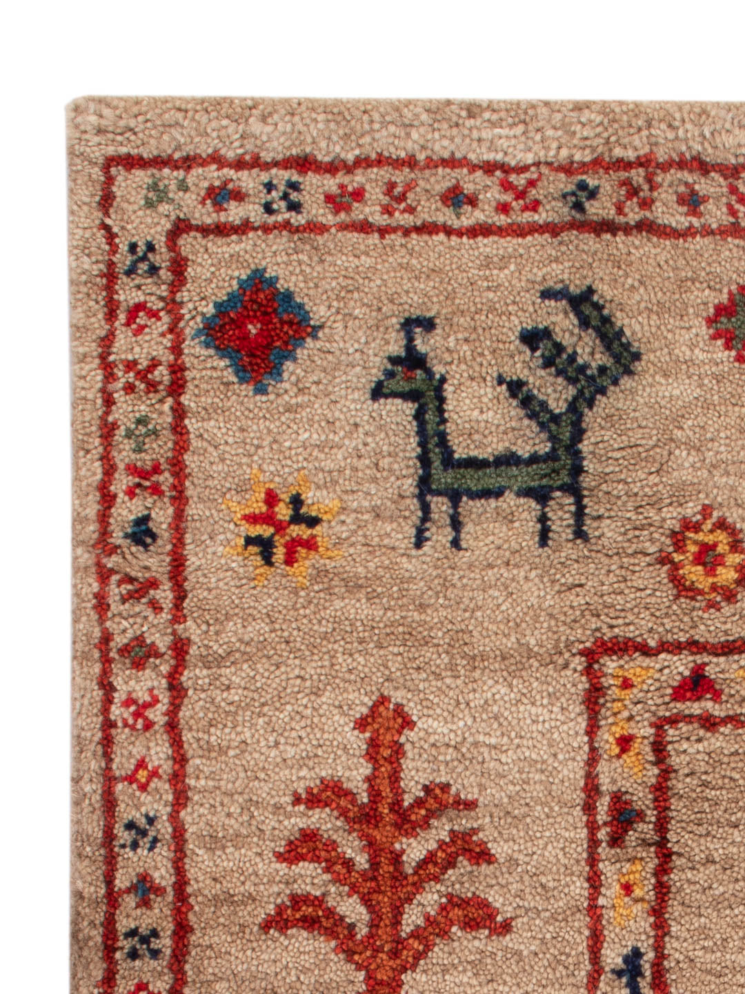 Gabbeh Teppich Indus 90x60cm - Wollteppich
