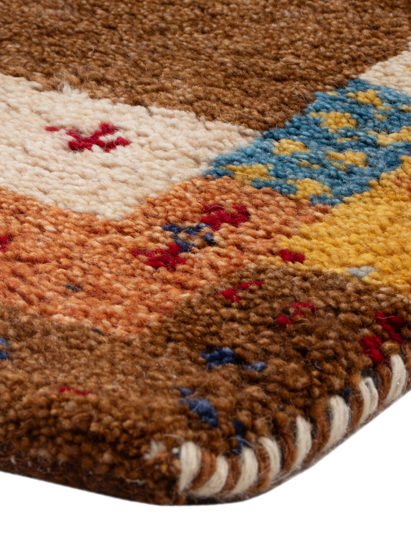 Gabbeh Teppich Indus 90x60cm - Wollteppich