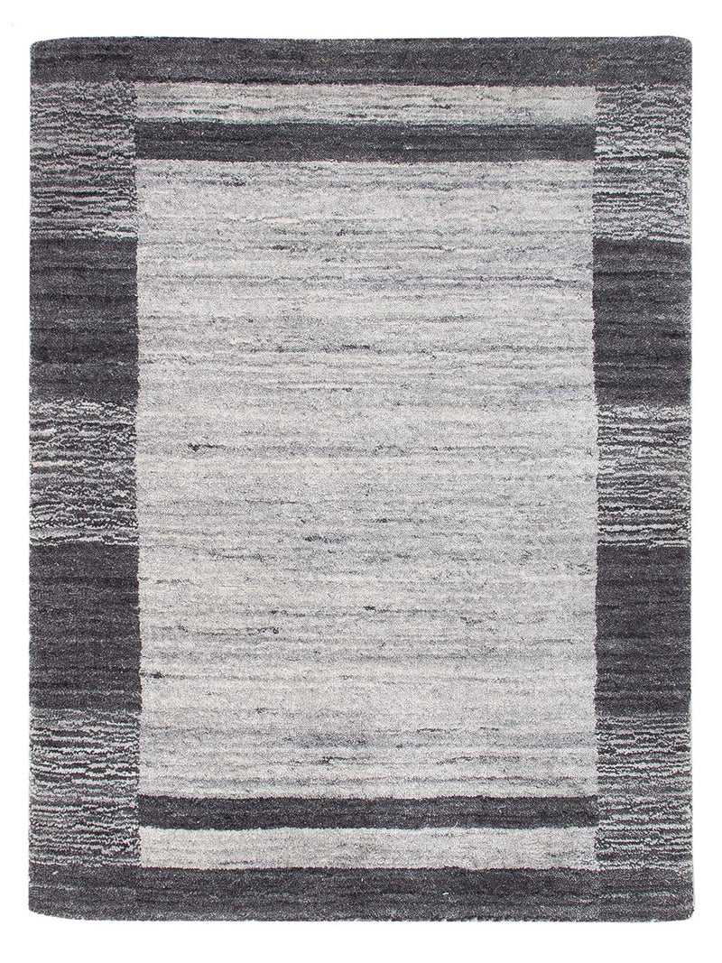 Gabbeh Teppich - Loribaft Softy - 90 x 60 cm - hellgrau