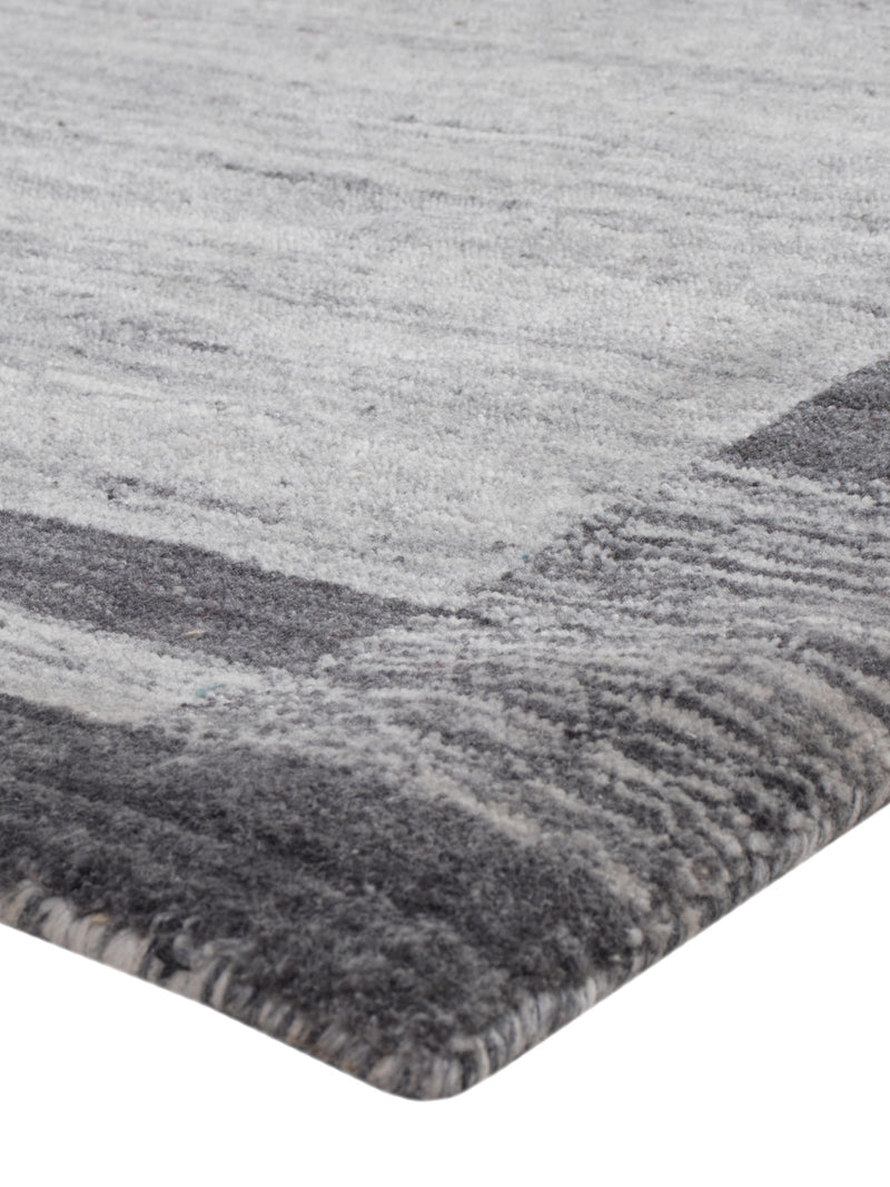 Gabbeh Teppich - Loribaft Softy - 90 x 60 cm - hellgrau