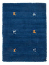 Loribaft Loom Teppich 60x90cm - Wollteppich - Rechteckig / Blau / 60 x 90 cm Rechteckig