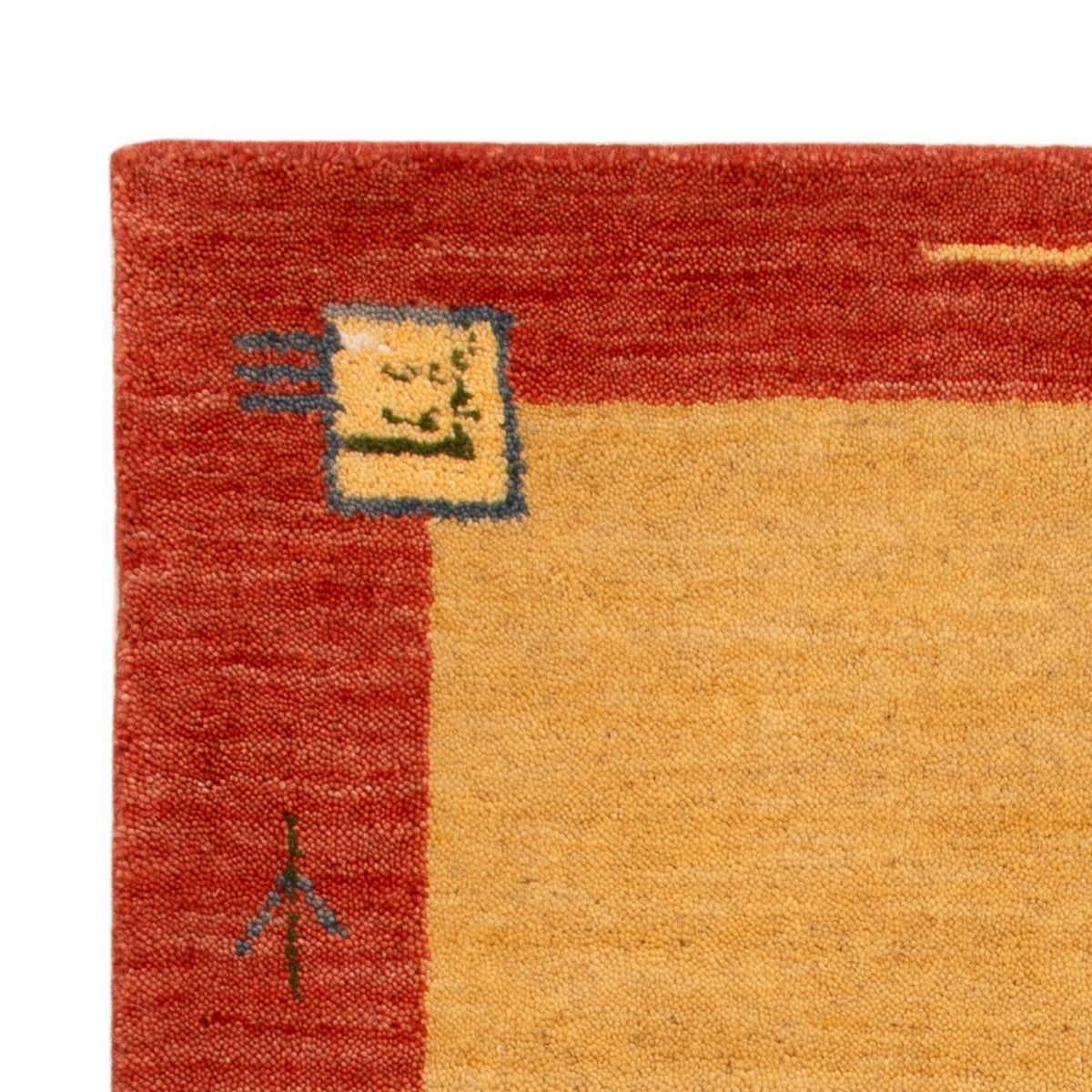 Gabbeh Teppich - Softy - 90 x 60 cm - gelb