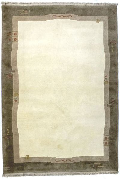 Nepal Teppich 142x200cm - Wollteppich