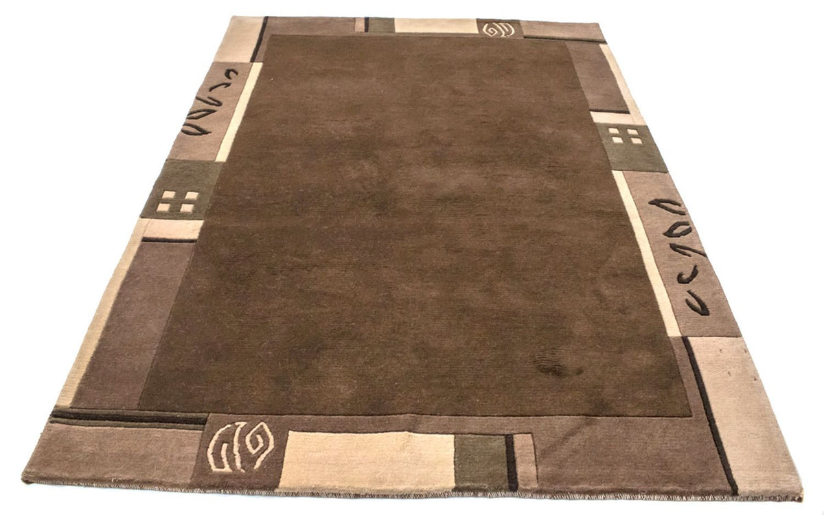 Nepal Teppich 199 x 144 cm - braun