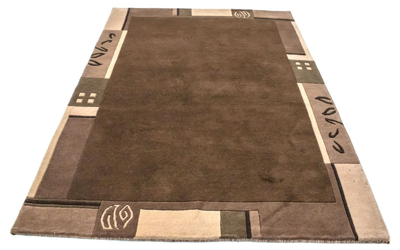 Nepal Teppich 199 x 144 cm - braun