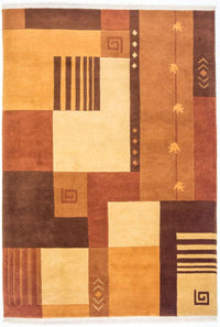 Nepal Teppich 184 x 120 cm - mehrfarbig