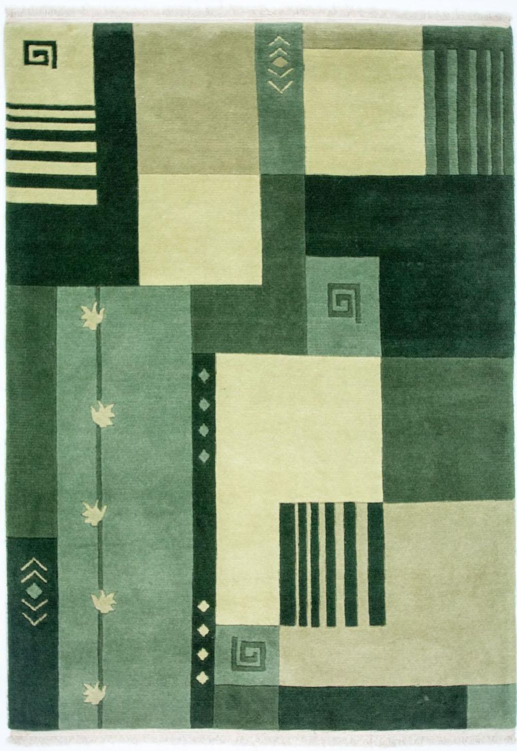 Nepal Teppich 181 x 131 cm - mehrfarbig