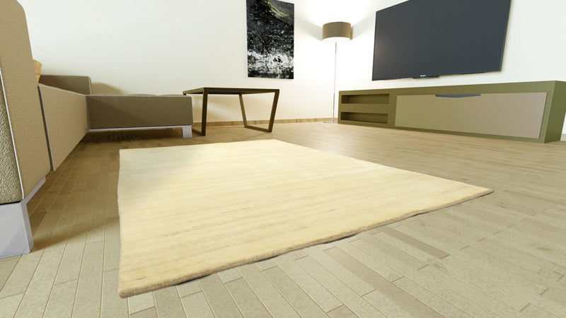 Gabbeh Teppich - Indus 160 x 90 cm - naturweiß