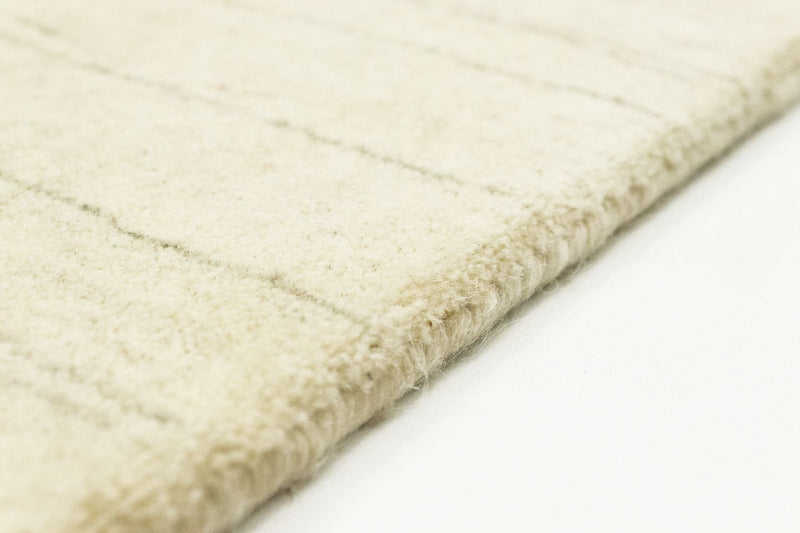 Gabbeh Teppich - Indus 160 x 90 cm - naturweiß