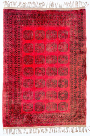 Afghan Teppich - Buchara 292 x 203 cm - rot