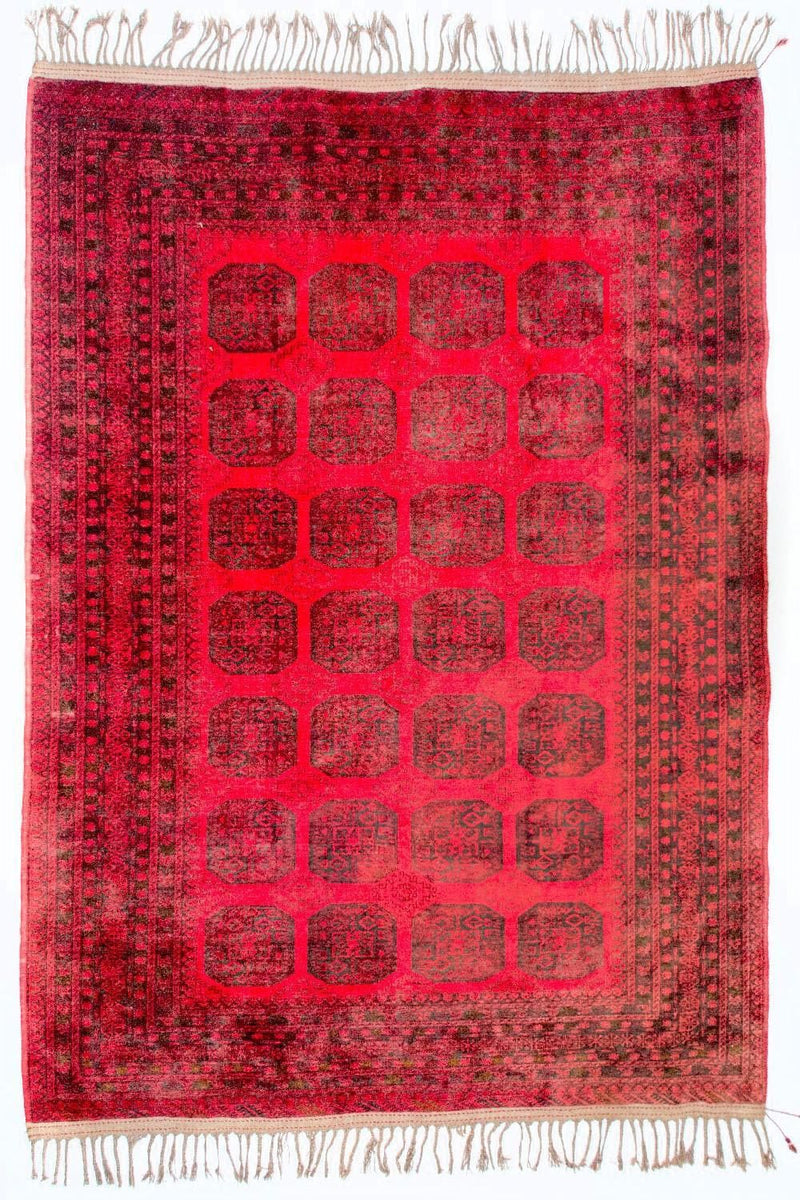 Afghan Teppich - Buchara 292 x 203 cm - rot