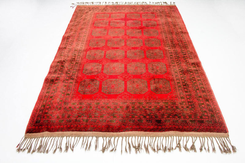 Afghan Teppich - Buchara 292 x 203 cm - rot