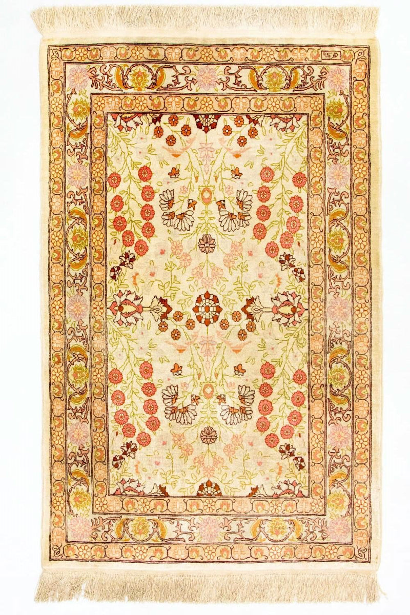 Seidenteppich - Hereke Seide - Premium 100 x 64 cm Fußmatte