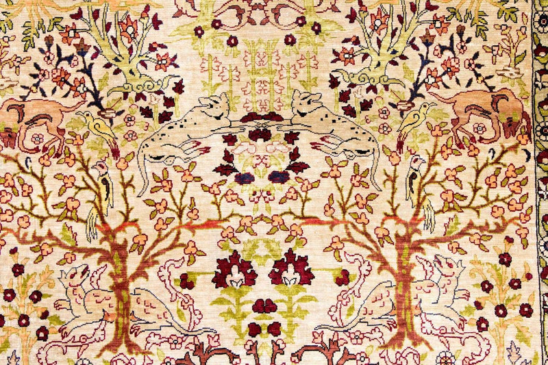 Seidenteppich - Hereke Seide - Premium 150 x 92 cm Teppichbrücke