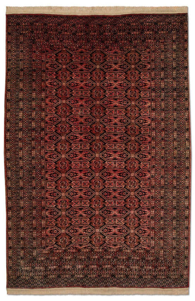 Buchara Teppich 123x191cm - Orientteppich - hellrot