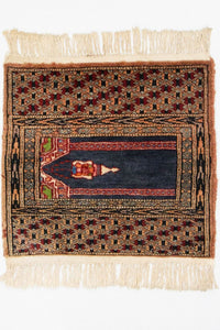 Afghan Teppich - Buchara 44 x 47 cm - blau