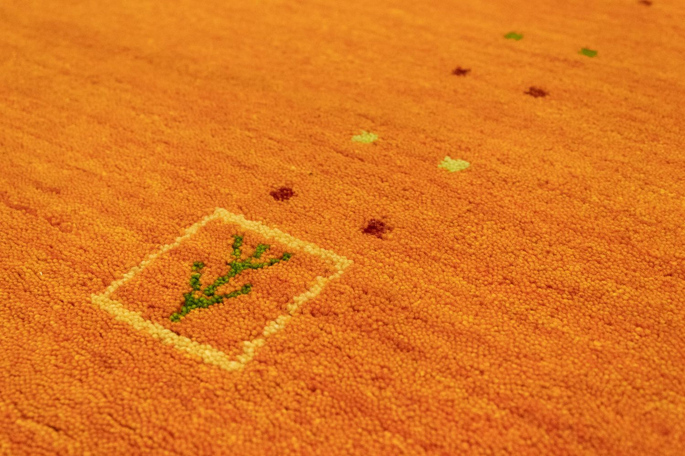 Gabbeh Teppich - Indus 200 x 200 cm - orange
