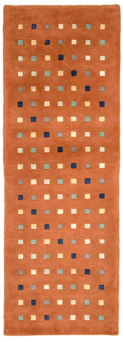 Nepal Teppich Karo - Wollteppich