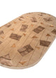Wollteppich oval  - 240 x 150 cm - beige
