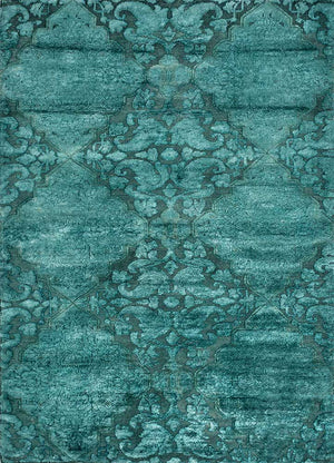 Designer Teppich - 240 x 150 cm - blau