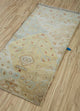 Wollteppich - 120 x 60 cm - gold