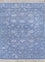 Wollteppich - 150 x 75 cm - seeblau