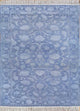 Wollteppich - 150 x 75 cm - seeblau