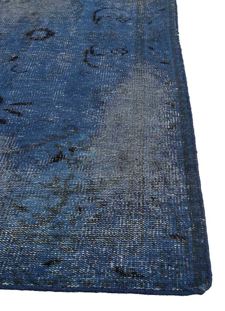 Wollteppich - 180 x 120 cm - blau