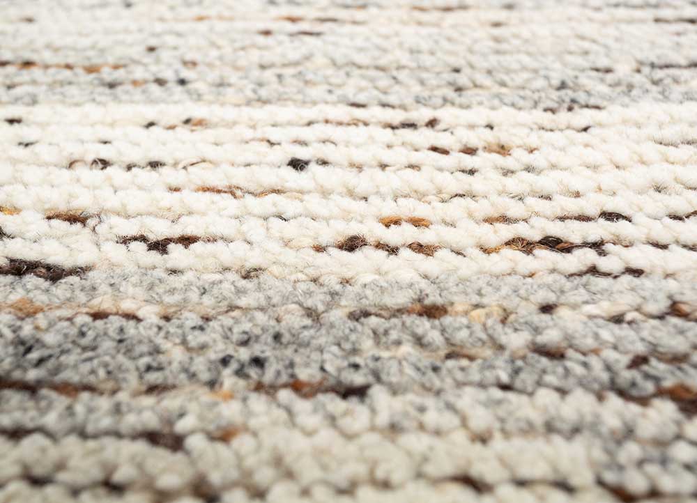 Wollteppich - 285 x 255 cm - hellgrau