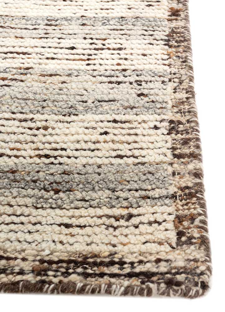 Wollteppich - 285 x 255 cm - hellgrau