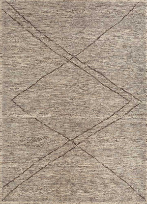 Wollteppich - 300 x 270 cm - dunkelbeige
