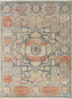 Wollteppich - 360 x 270 cm - grün