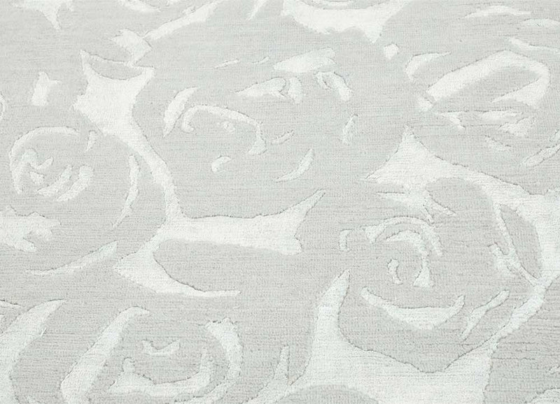 Wollteppich - 240 x 120 cm - hellgrau
