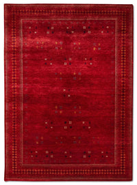 Gabbeh Teppich - Loribaft Indus 400 x 300 cm - rot