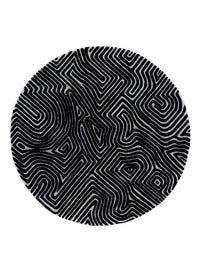 Teppich rund  - 180 x 180 cm - grau