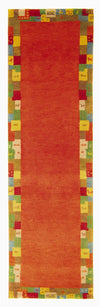 Gabbeh Teppich - Indus »Elite« Läufer - Läufer / Rost / 80 x 300 cm Läufer