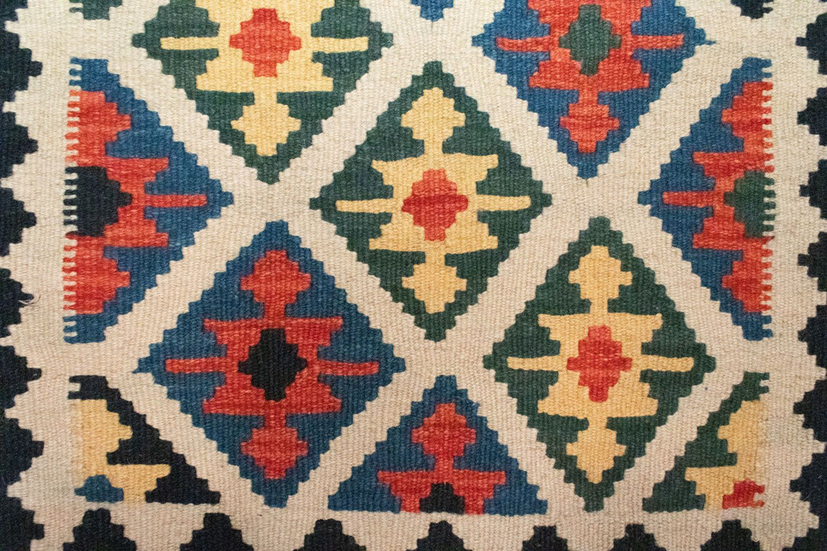 Kelim Teppich - Splash 88 x 63 cm - mehrfarbig