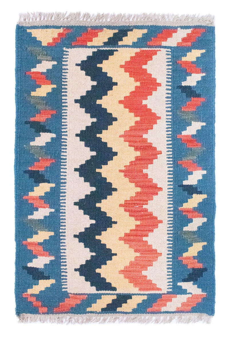 Kelim Teppich - Splash 91 x 61 cm - mehrfarbig