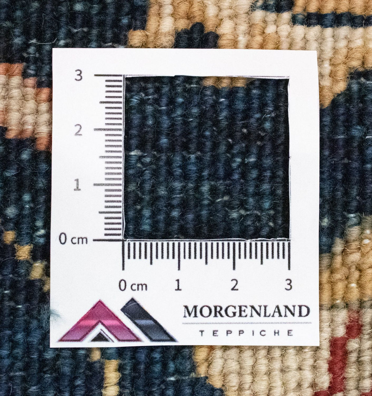 Ziegler Teppich 250 x 81 cm - blau