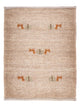 Gabbeh Teppich - Loribaft Perser 60 x 40 cm - hellchoco