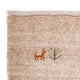 Gabbeh Teppich - Loribaft Perser 60 x 40 cm - hellchoco