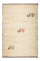 Gabbeh Teppich - Loribaft Perser 60 x 40 cm - beige