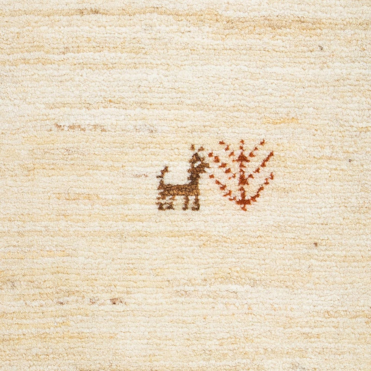 Gabbeh Teppich - Loribaft Perser 60 x 40 cm - beige