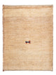 Gabbeh Teppich - Loribaft Perser 60 x 40 cm - beige