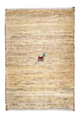Gabbeh Teppich - Loribaft Perser 60 x 40 cm - beige