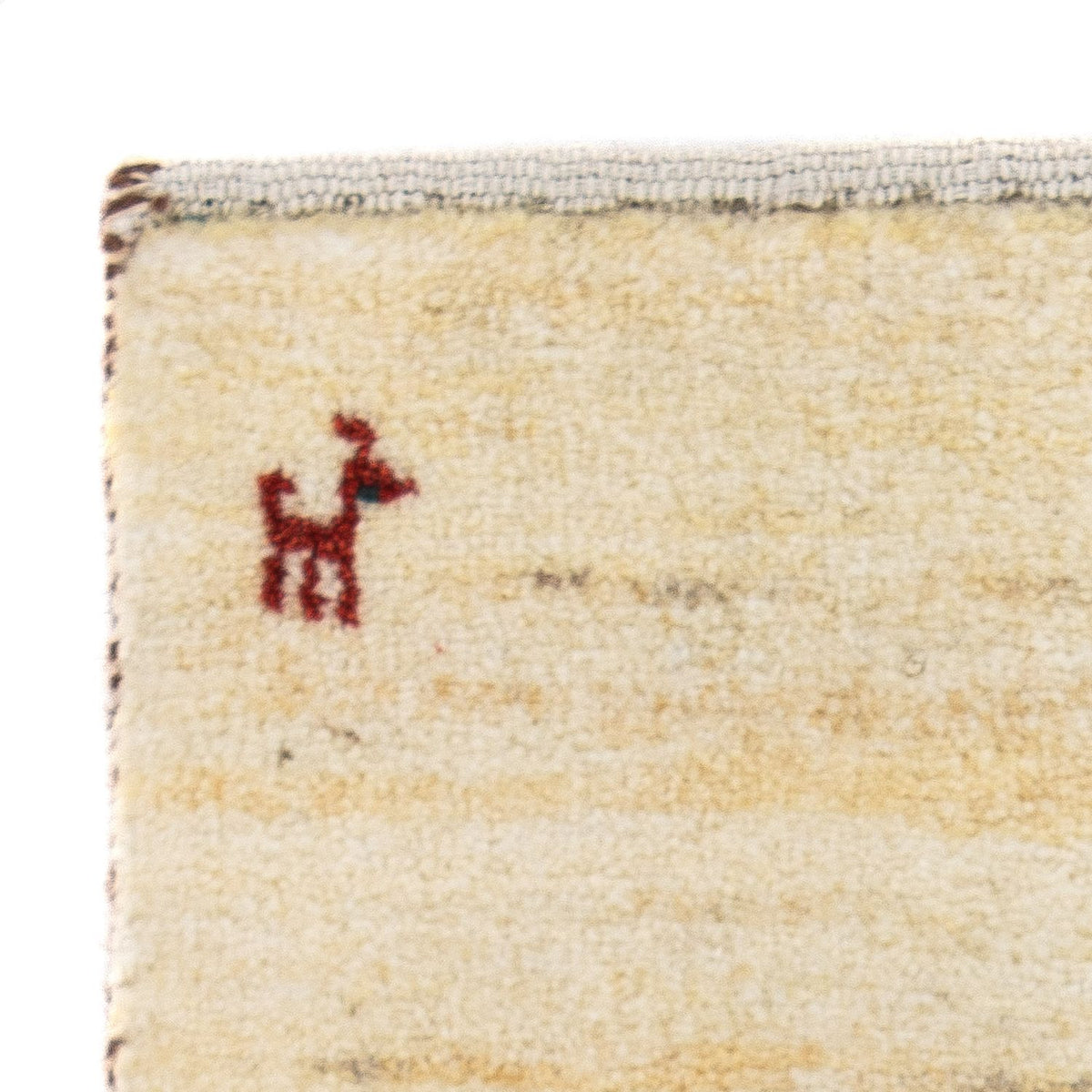 Gabbeh Teppich - Loribaft Perser 60 x 40 cm - beige