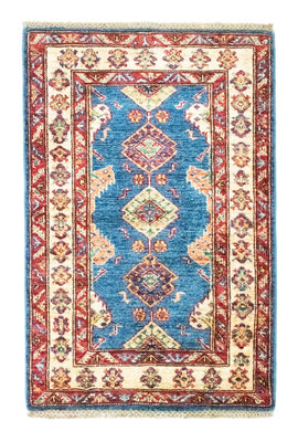 Ziegler Teppich - Kazak 97 x 65 cm - blau