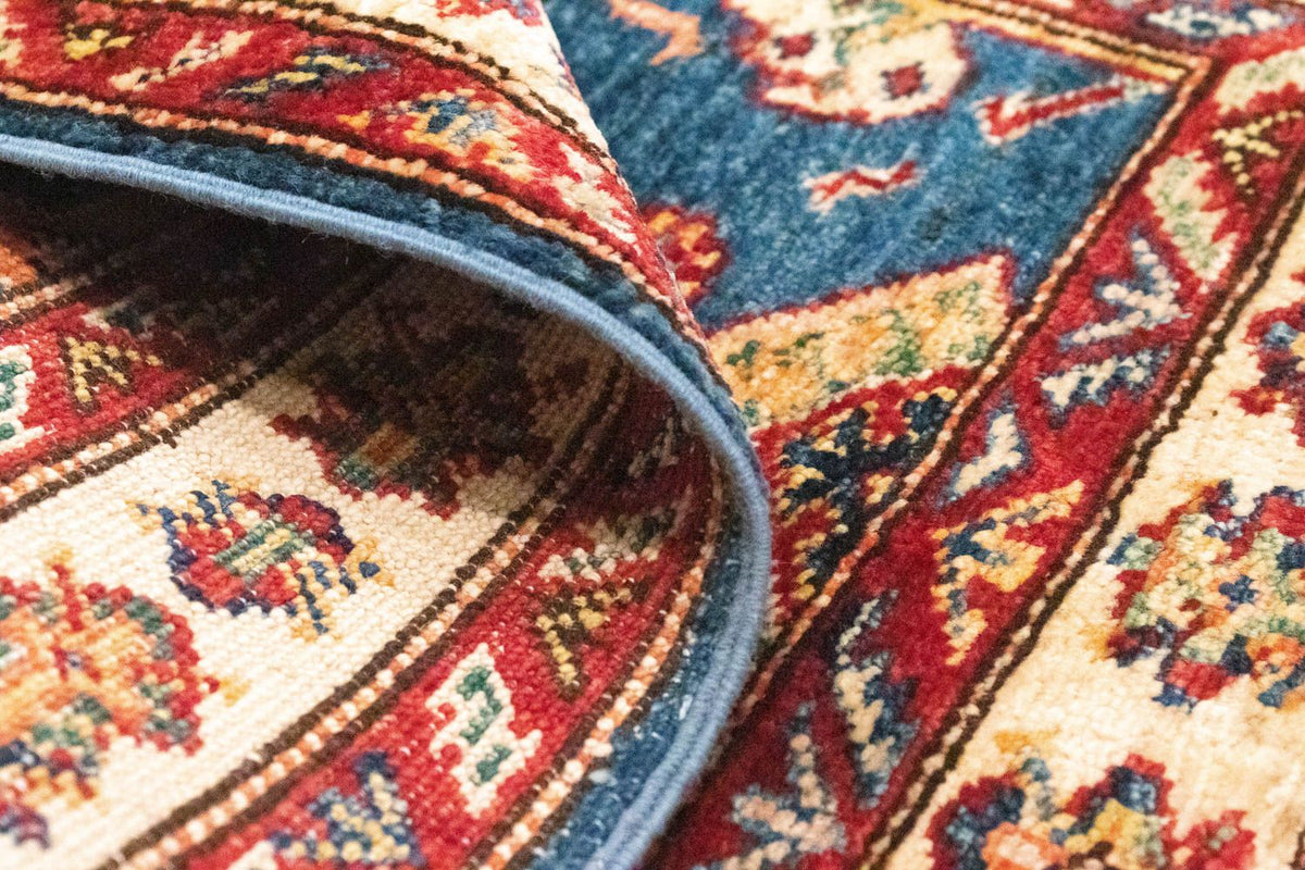 Ziegler Teppich - Kazak 97 x 65 cm - blau